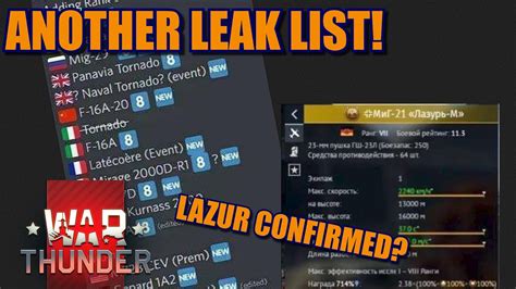 Leak list for December update